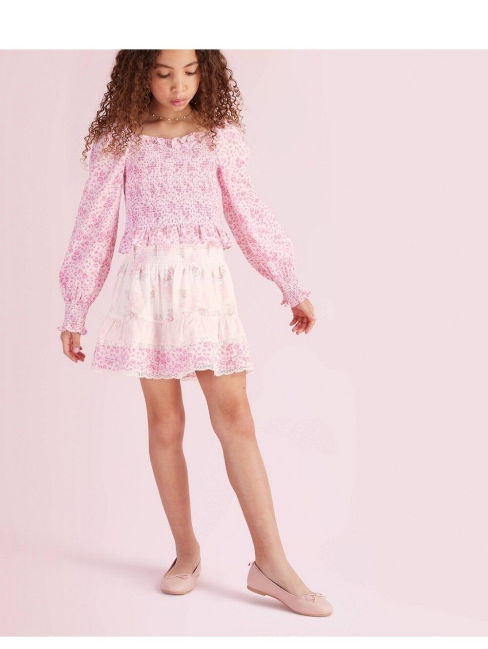 NWT LoveShackFancy x Target Clara Budding Florals Tiered Mini Skirt - Sz- 9 & 14